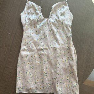 Kittenish Floral Mini Dress Small